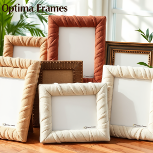 Optima Frames – Plush Decorative Outer Surface Frame - Style 1| Luxury Look with Adjustable Hanger & Easel Stand