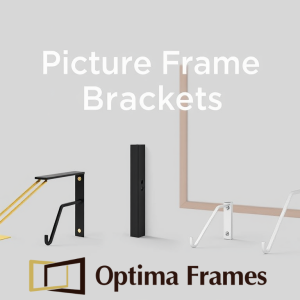 Optima Frames – Photo Frame Bracket - Style 2 | Premium Metal with Sleek New Design