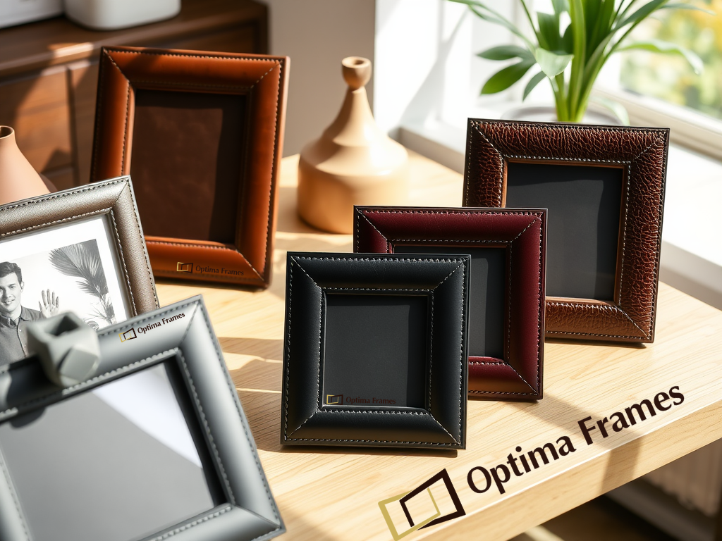 Optima Frames – Leather Photo Frame | Premium Leather with Adjustable Hanger & Easel Stand - Image 2